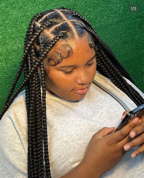 box braids with edges|most protective box braids.